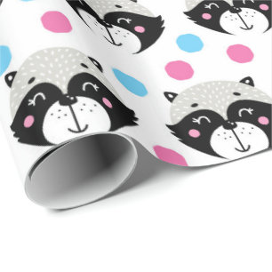 Papier Cadeau Raccoon