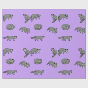 Papier Cadeau Raccoons