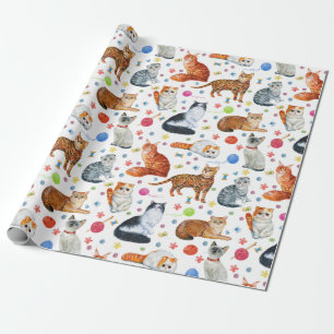 Papier Cadeau Race de chats