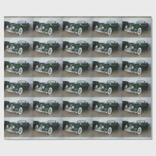 Papier Cadeau Racing Green Jaguar XK 120