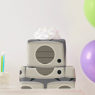 Papier Cadeau Radio Vintage rétro Audio moderne du milieu du siè