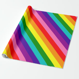 Papier Cadeau Rainbow Gay Pride LGBT Original 8 Stripes