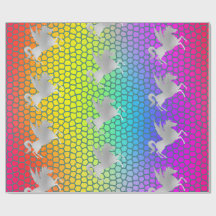 Rainbow SILVER UNICORN ANNIVERSAIRE MARIAGE WRAP