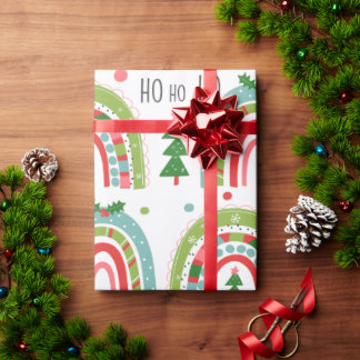 Papier Cadeau Rainbows de Noël