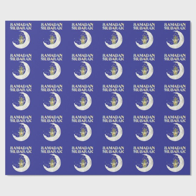 Papier Cadeau Ramadan Mubarak (Plat)