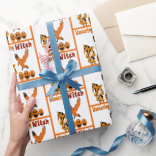 Papier Cadeau Raven de Sorcière errante Jack-o'-lantern Hallowee