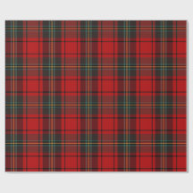 Papier Cadeau Rayé Rouge et Noir Cabane Cosy