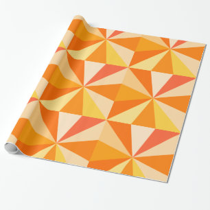 Papier Cadeau Rayons 60s géométriques géniaux modernes d'art 