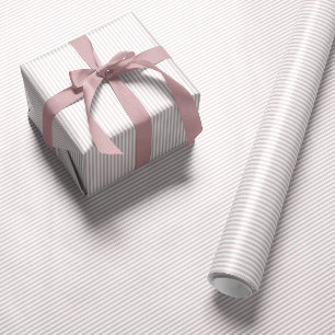 Papier Cadeau Rayure rose mignonne seersucker prépa