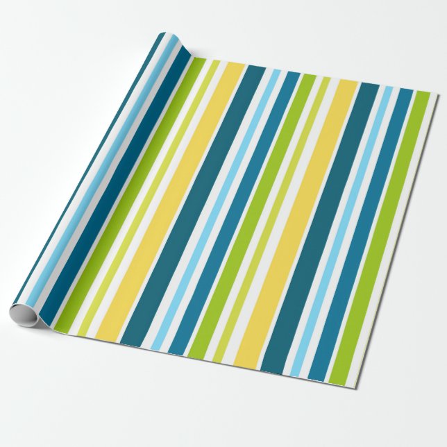 Papier Cadeau Rayures (Déroulé)