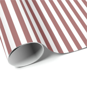 Papier Cadeau Rayures horizontales larges Brown attrayantes à l