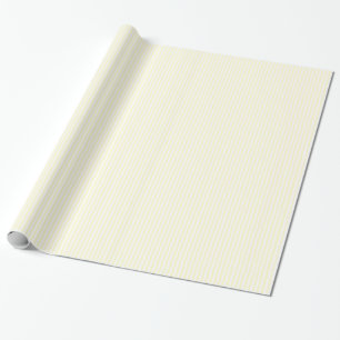 Papier Cadeau Rayures minces - blanc et crème