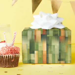 Papier Cadeau Rayures peintes de forêt