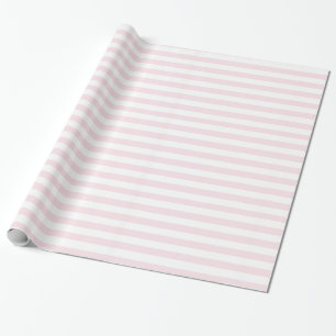 Papier Cadeau Rayures roses et blanches, fillette mignonne