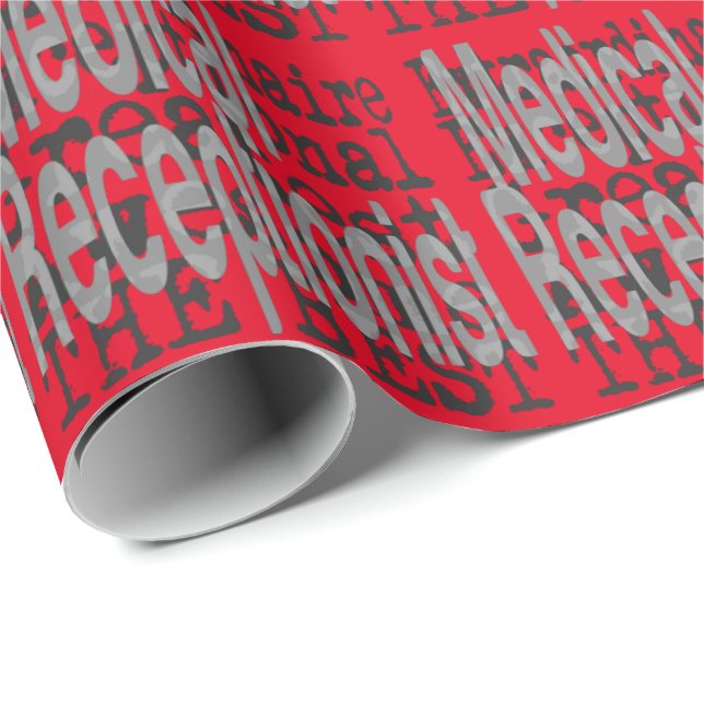 Papier Cadeau Réceptionniste Médicale Extraordinaire (Coin rond)