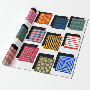 Papier Cadeau Rectangles et ombres