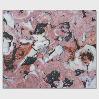 Papier Cadeau Red and Black Brecciated Marble Stone Texture with