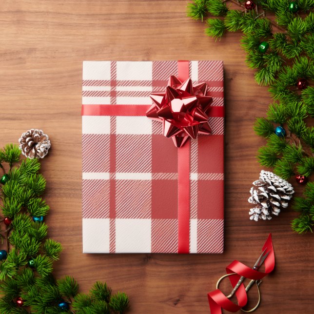 Papier Cadeau Red Candy Cane (Cadeau de vacances)