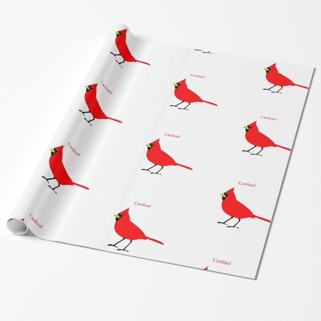 Papier Cadeau Red Cardinal Bird Thunder_Cove (Déroulé)