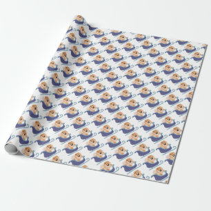 PAPIER CADEAU Red Chow au-dessus de la rivière