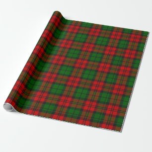 Papier Cadeau Red Green Blackwatch Campbell Tartan Plaid