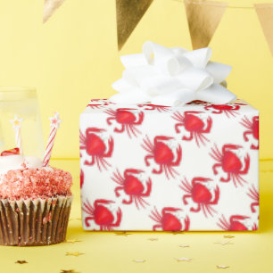 Papier Cadeau Red Maryland Hard Shell Crab Beach Ocean Seafood