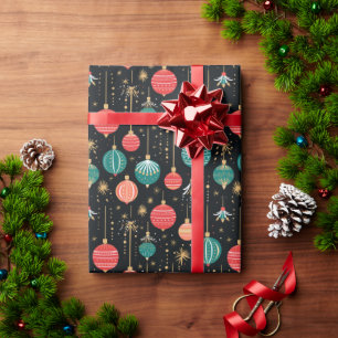 Papier Cadeau Red Reindeer traditionnel enveloppement cadeau de 