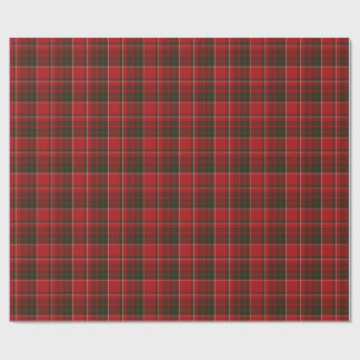 Papier Cadeau Red tartan à damiers motif
