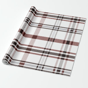Papier Cadeau Red Winter Plaid