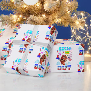 Papier Cadeau Refroidir le 4ème dehors