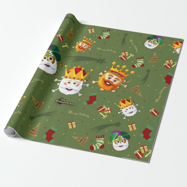 Papier Cadeau Regalos Reyes Magos 2020 by Simonsitos (Déroulé)