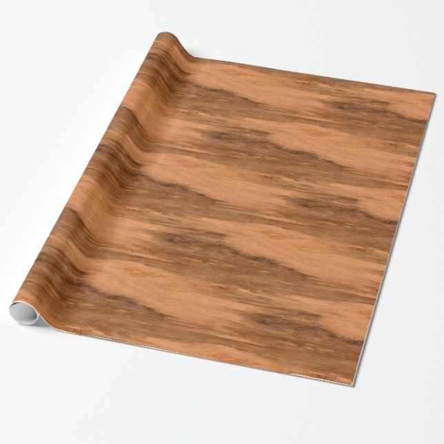 Papier Cadeau Regard du bois de grain d'eucalyptus naturel (Déroulé)