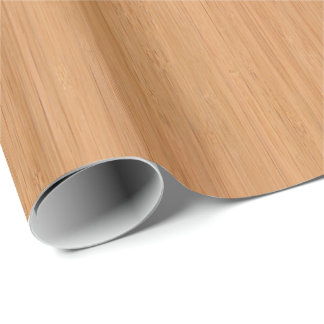 Papier Cadeau Regard du bois en bambou naturel de grain