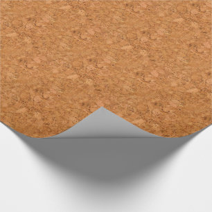 Papier Cadeau Regard du bois volumineux de grain de liège