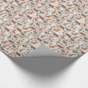 Papier Cadeau Région boisée d'hiver