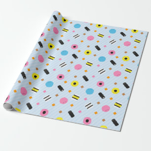 Papier Cadeau Réglisse Allsorts de sucrerie de Kawaii