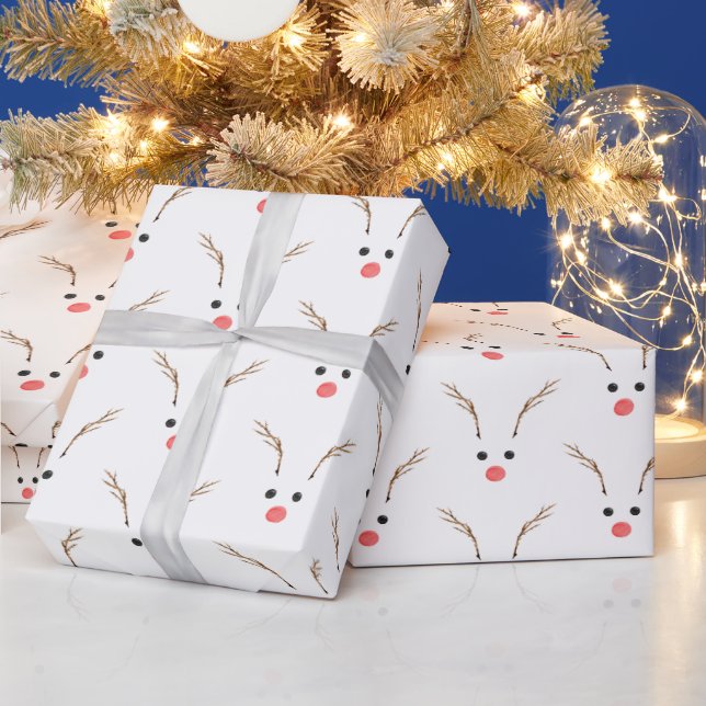 Papier Cadeau Reindeer Kid's Wrapping Paper (Vacances)