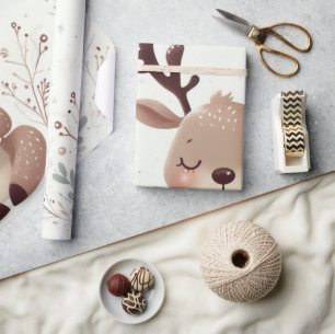 Papier Cadeau Reindeer's Winter Wonderland