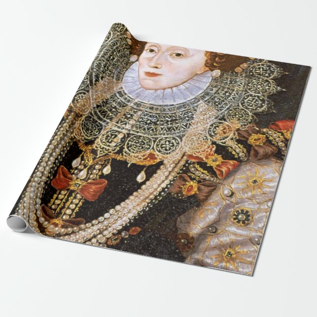Papier Cadeau Reine Elizabeth I (Déroulé)