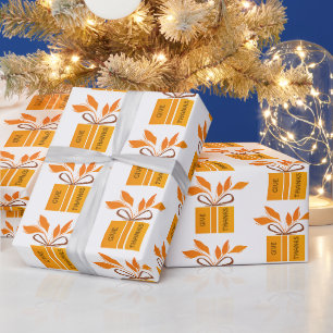 Papier Cadeau Remercie Thanksgiving Wrapper Paper