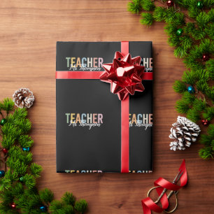 Papier Cadeau Remerciement de professeur personnalisé pour la re