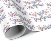 Papier cadeau « Remerciements et Épanouissement »