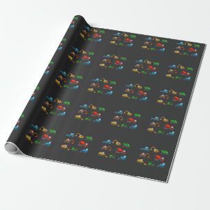Papier Cadeau Remontée à pied des véhicules de chantier