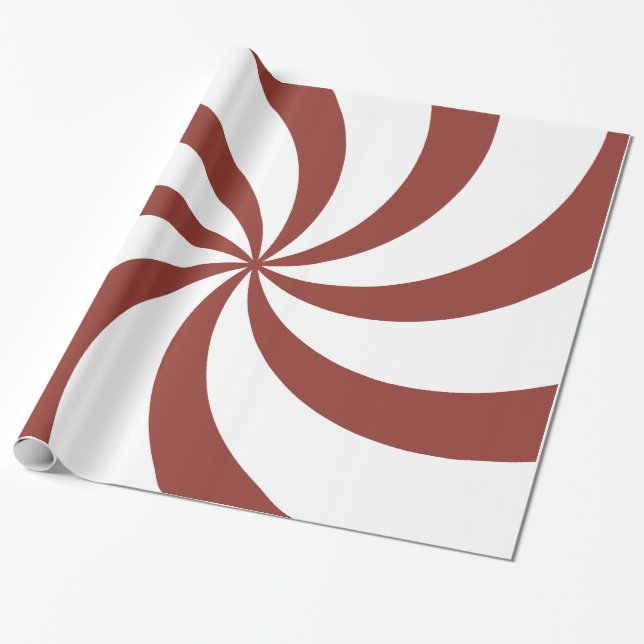 Papier Cadeau Remous de rouge de Noël (Déroulé)