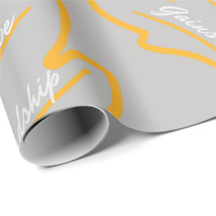Papier Cadeau Remplissage cadeau Thanksgiving - Or gris