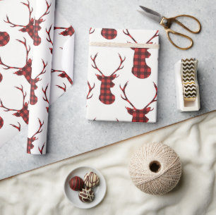Papier Cadeau Renard de Buffalo Plaid