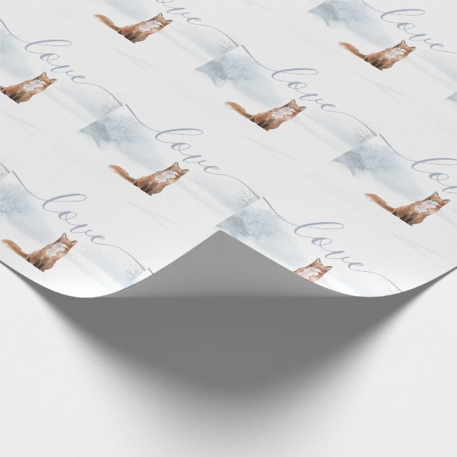 Papier Cadeau Renard hivernal (Coin)