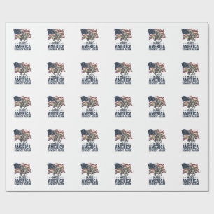 Papier Cadeau Rendez à l'Amérique son cow-boy Patriote Chemise W