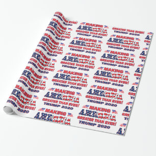 Papier Cadeau Rendre l'Amérique plus grande que jamais Trump 202