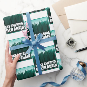 Papier Cadeau Rendre l'Amérique verte